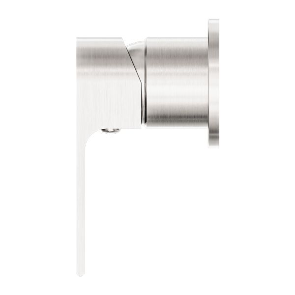 Nero Bianca Shower Mixer 60mm Plate - Brushed Nickel-NR321511hBN-blue-leaf-bathware