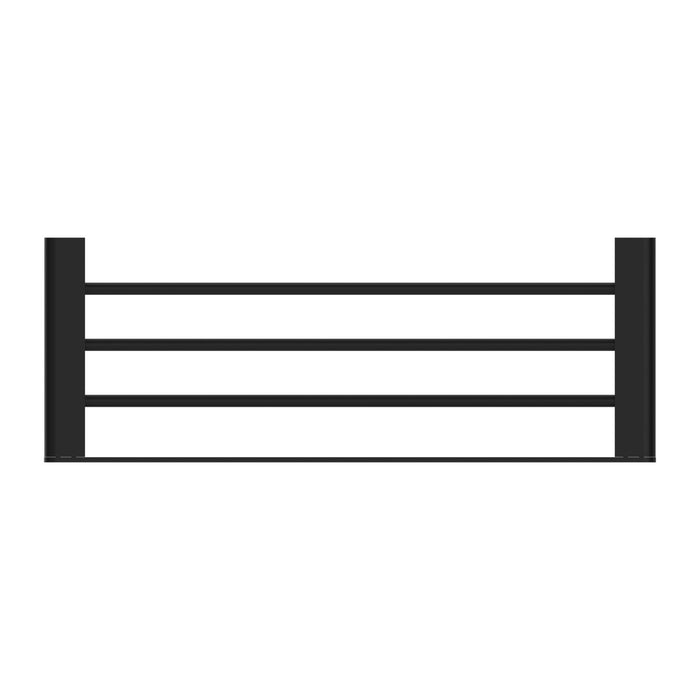 Nero Bianca Towel Rack - Matte Black-NR9089MB-blue-leaf-bathware