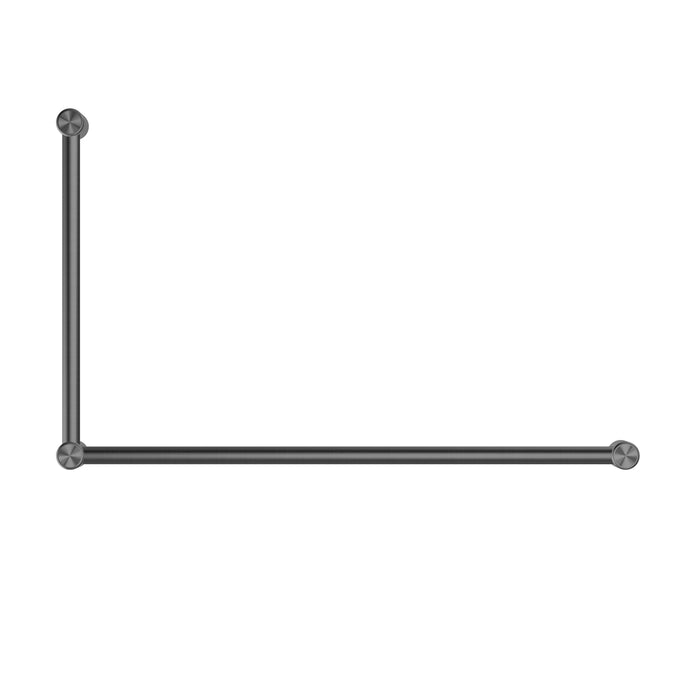 Nero Mecca Care 32mm Dda Grab Rail Set 90 Degree 600x1000mm - Gun Metal-NRCR3290GM-blue-leaf-bathware