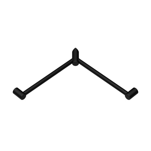 Nero Mecca Care 32mm Wrap Around Corner Grab Rail 600x600mm - Matte Black-NRCR3290WMB-blue-leaf-bathware