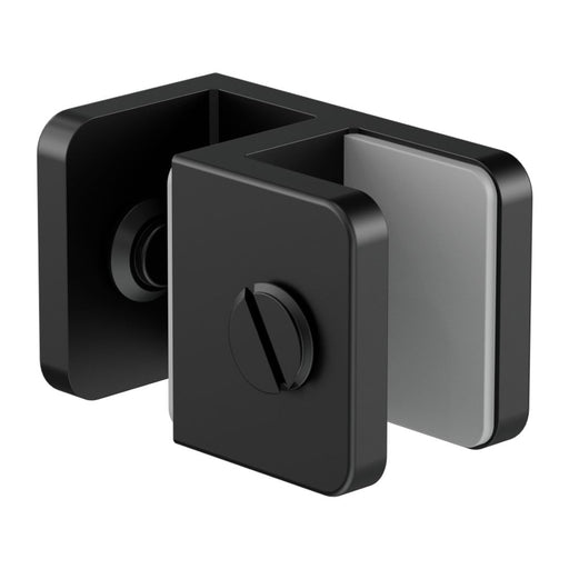 Nero Over-Panel Glass To Glass Fitting 10mm Glass - Matte Black-NRSH201aMB-blue-leaf-bathware