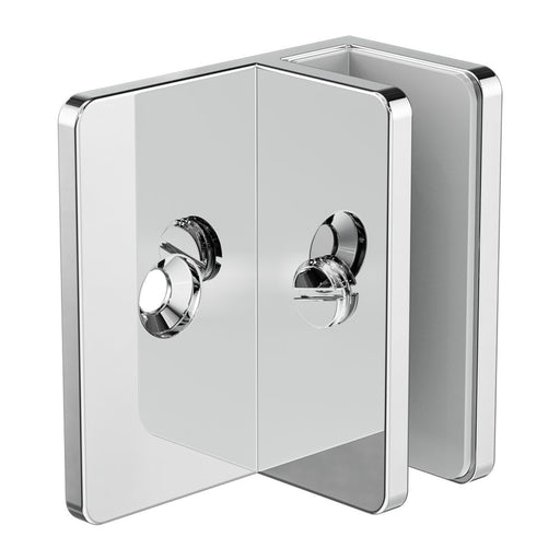 Nero Shower F Bracket 10mm Glass - Chrome-NRSH202aCH-blue-leaf-bathware
