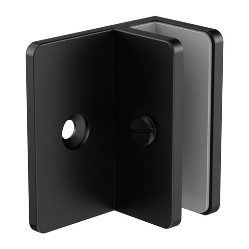 Nero Shower F Bracket 10mm Glass - Matte Black-NRSH202aMB-blue-leaf-bathware