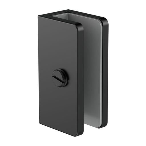 Nero Shower U Bracket 10mm Glass - Matte Black-NRSH203aMB-blue-leaf-bathware