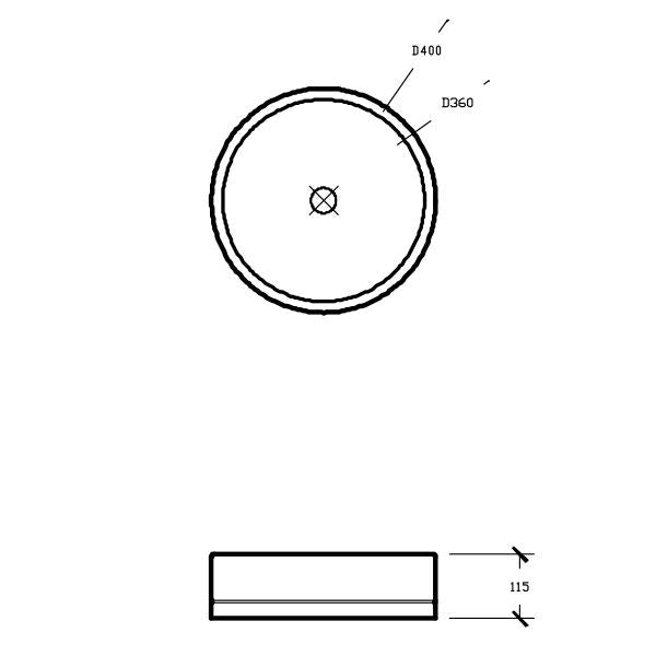 Nood Co Bowl Basin Surface Mount - 14 Colours-blue-leaf-bathware