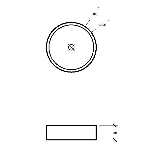 Nood Co Hoop Basin Surface Mount - 14 Colours-blue-leaf-bathware
