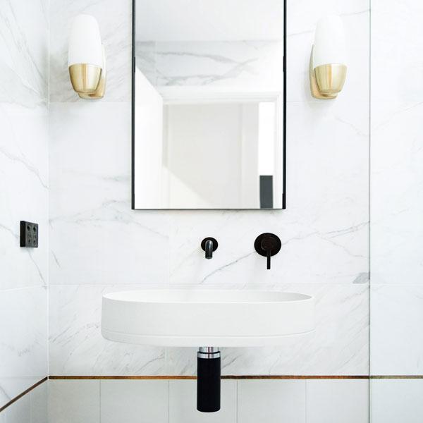 Nood Co Pill Basin Wall Hung - 14 Colours-PL1-2-0-IV-blue-leaf-bathware