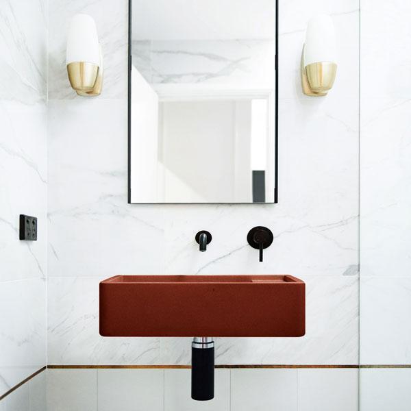 Nood Co Shelf 02 Wall Hung Basin - 14 Colours-SH2-2-NO-0-CL-blue-leaf-bathware