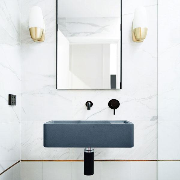 Nood Co Shelf 02 Wall Hung Basin - 14 Colours-SH2-2-NO-0-CO-blue-leaf-bathware