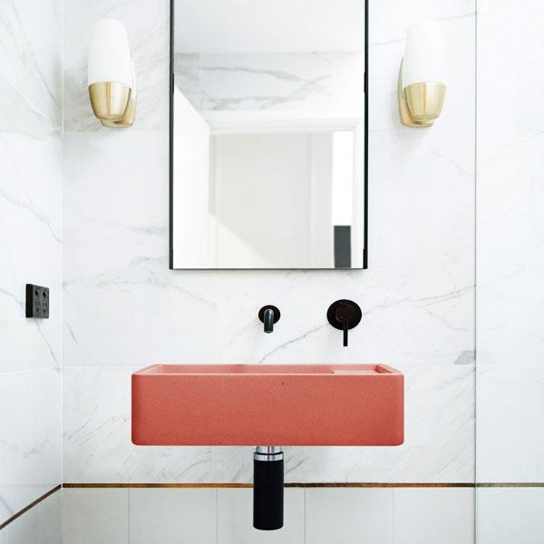 Nood Co Shelf 02 Wall Hung Basin - 14 Colours-SH2-2-NO-0-MU-blue-leaf-bathware