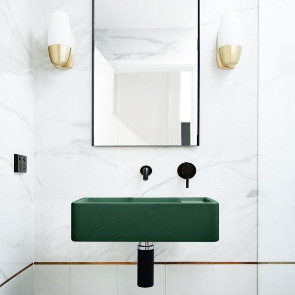 Nood Co Shelf 02 Wall Hung Basin - 14 Colours-SH2-2-NO-0-TE-blue-leaf-bathware