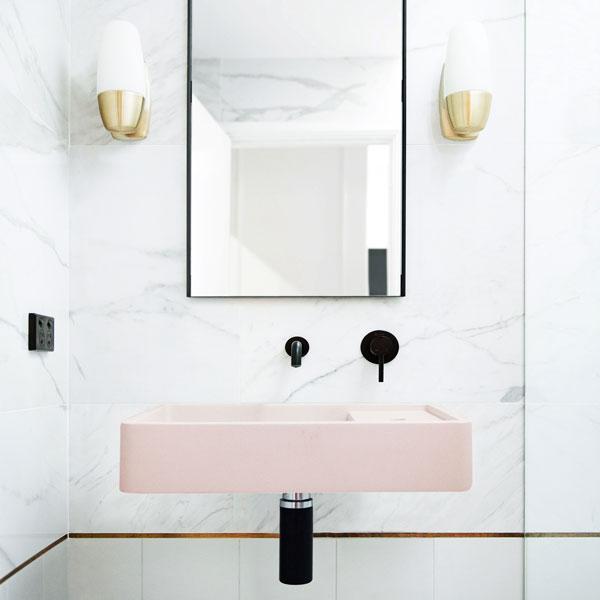 Nood Co Shelf 03 Wall Hung Basin - 14 Colours-SH3-2-NO-0-BL-blue-leaf-bathware