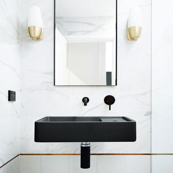 Nood Co Shelf 03 Wall Hung Basin - 14 Colours-SH3-2-NO-0-CH-blue-leaf-bathware