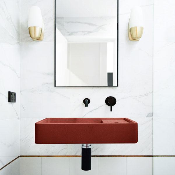 Nood Co Shelf 03 Wall Hung Basin - 14 Colours-SH3-2-NO-0-CL-blue-leaf-bathware