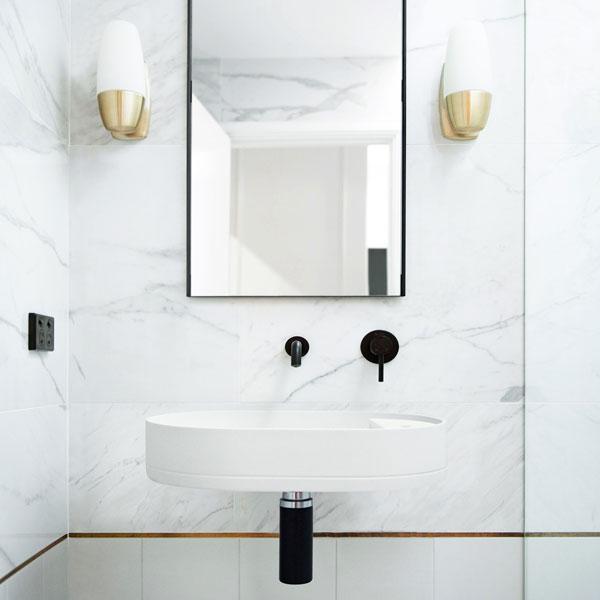 Nood Co Shelf Oval Wall Hung Basin - 14 Colours-SHO-2-NO-0-IV-blue-leaf-bathware