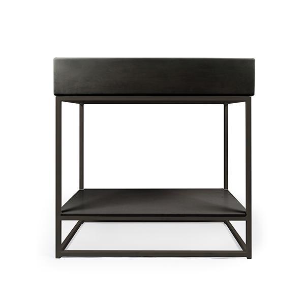 Nood Co Trough Basin Vanity Set - 14 Colours-TH1-3-0-VB-CH-blue-leaf-bathware