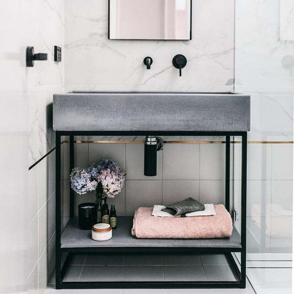 Nood Co Trough Basin Vanity Set - 14 Colours-blue-leaf-bathware