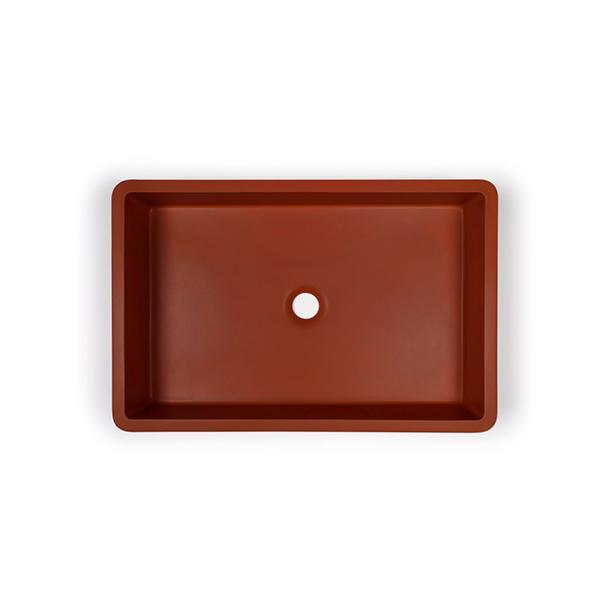 Nood Co Vesl Rectangle Basin Surface Mount - 14 Colours-blue-leaf-bathware