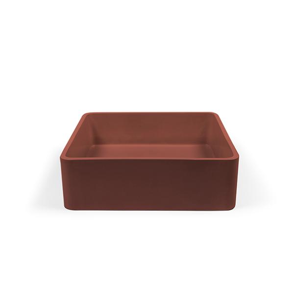 Nood Co Vesl Square Basin Surface Mount - 14 Colours-VS1-1-0-CL-blue-leaf-bathware