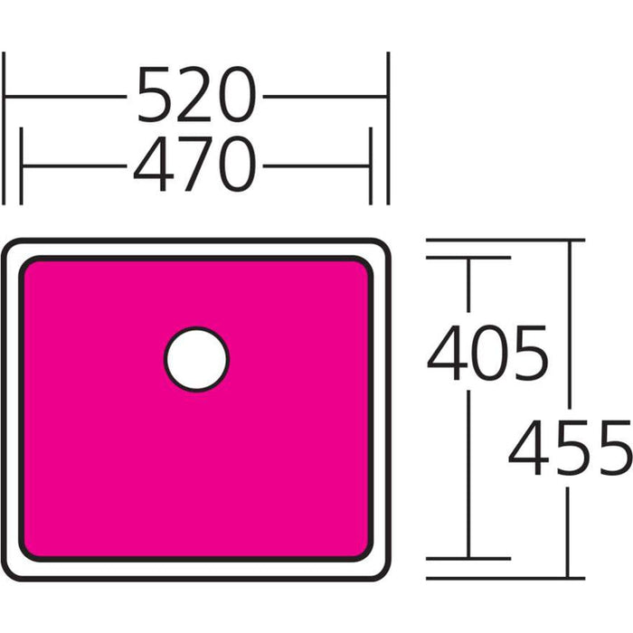 Oliveri Sonetto Large Bowl Undermount Sink-SN1050U-blue-leaf-bathware