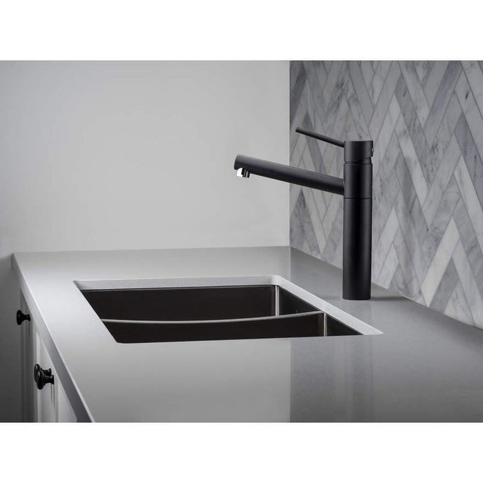 Oliveri Spectra Double Bowl Gunmetal Sink-SB63GM-blue-leaf-bathware