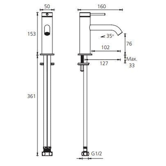 Oliveri Venice Chrome Curved Basin Mixer-VE103500CR-blue-leaf-bathware