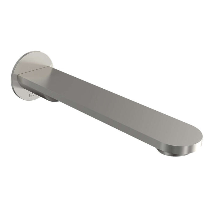 Parisi Elli II Wall Bath Spout 190mm - Brushed Nickel-E2.02WF190.41-blue-leaf-bathware