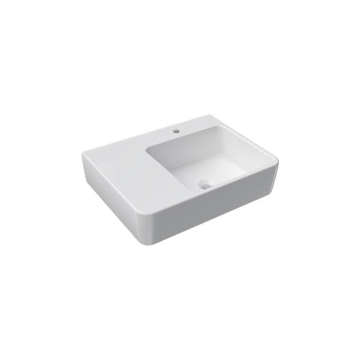 Parisi Quasar 60 Bench Basin-SMQU601L/A-blue-leaf-bathware