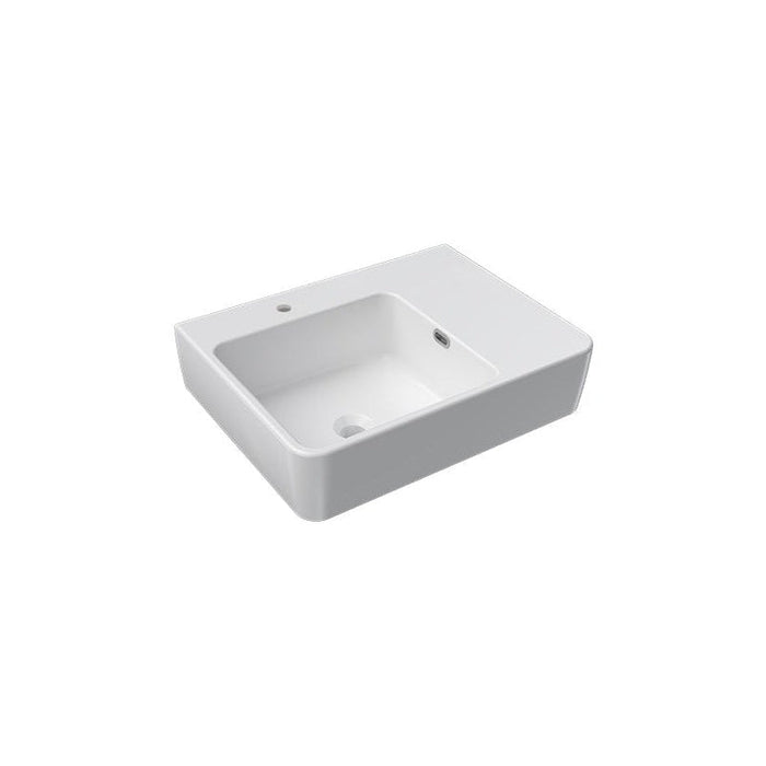 Parisi Quasar 60 Bench Basin-SMQU601R/A-blue-leaf-bathware
