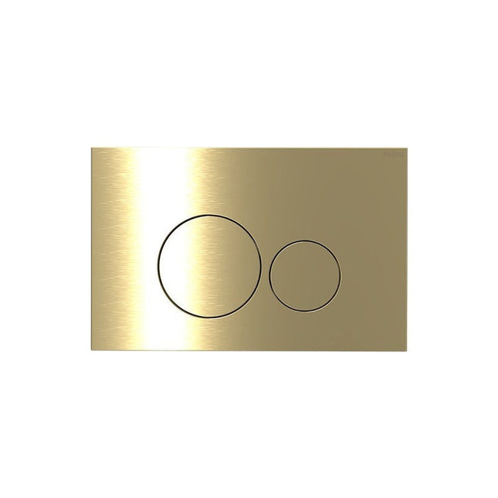 Parisi Tondo Push Panel Brushed Brass-PA220.46-blue-leaf-bathware