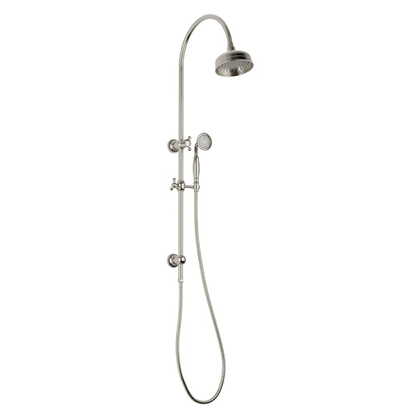 Phoenix Cromford Twin Shower - Brushed Nickel-134-6510-40-blue-leaf-bathware