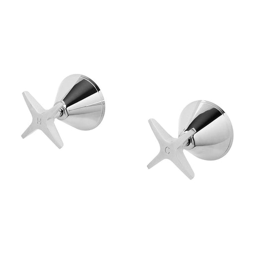 Phoenix Ivy Wall Top Assemblies - Chrome-660W CHR-blue-leaf-bathware