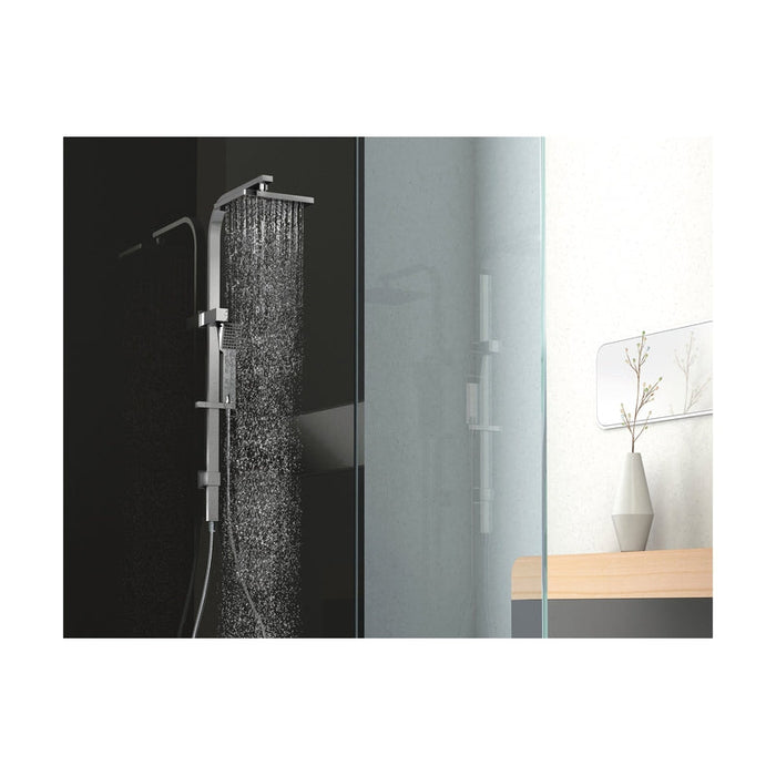 Phoenix Lexi Twin Shower - Matte Black-LE726 MB-blue-leaf-bathware