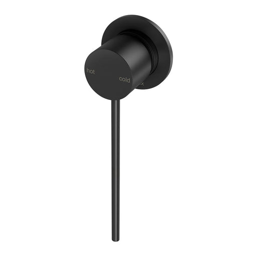 Phoenix Vivid Slimline Wall Mixer 60mm Backplate & Extended Lever - Matte Black-114-2801-10-blue-leaf-bathware