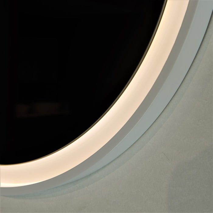 Remer Eclipse LED Mirror With Demister Pad & Light Colour Switch-blue-leaf-bathware