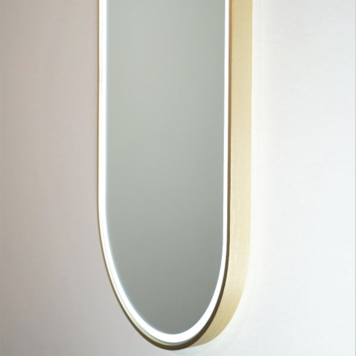 Remer Great Gatsby 450mm x 1200mm LED Mirror with Demister-GG45120D-BB-blue-leaf-bathware