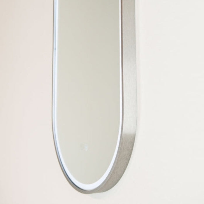 Remer Great Gatsby 450mm x 1200mm LED Mirror with Demister-GG45120D-BN-blue-leaf-bathware