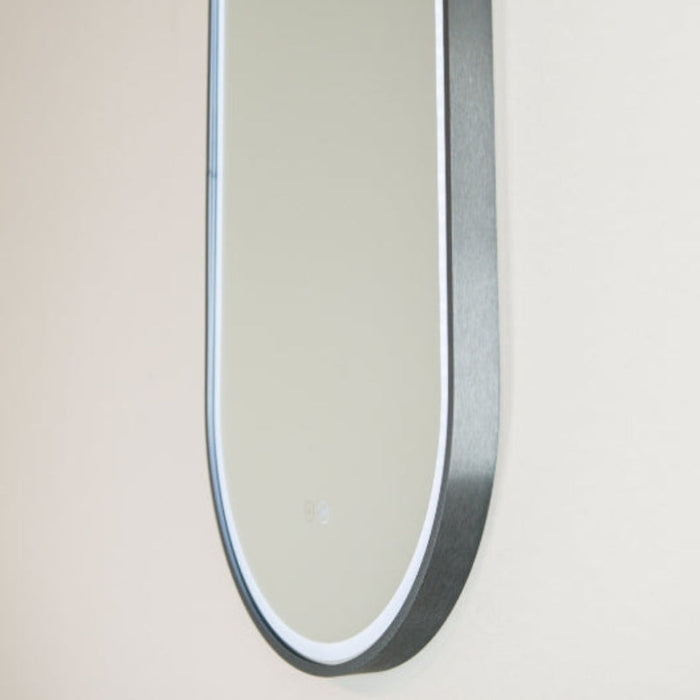 Remer Great Gatsby 450mm x 1200mm LED Mirror with Demister-GG45120D-GM-blue-leaf-bathware
