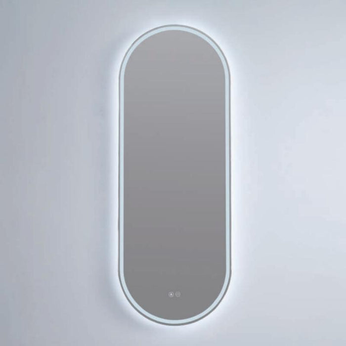 Remer Great Gatsby 450mm x 1200mm LED Mirror with Demister-GG45120D-blue-leaf-bathware