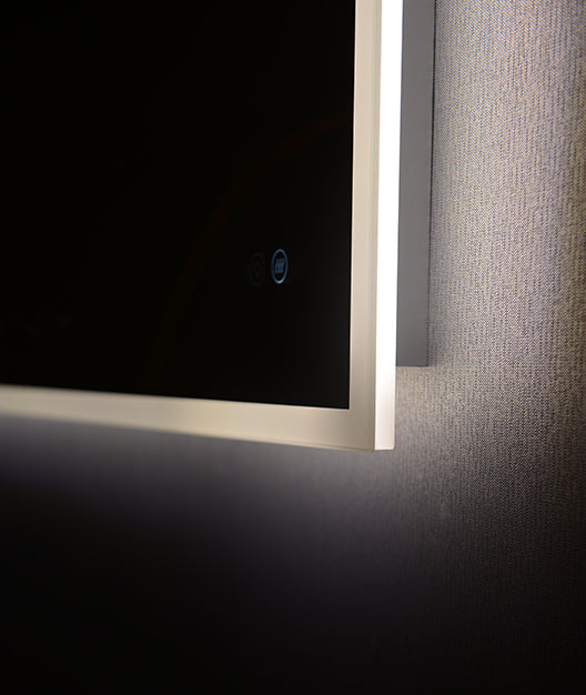 Remer Kara LED Mirror with Demister and Light Colour Switch-blue-leaf-bathware
