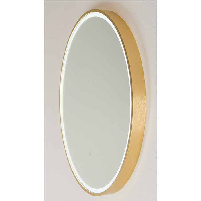 Remer Sphere LED Mirror with Demister & Light Colour Switch-S60D-BB-blue-leaf-bathware