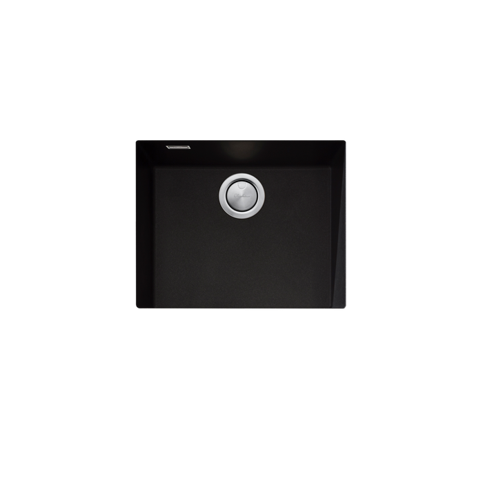 Oliveri Santorini Large Bowl Undermount Sink - Black