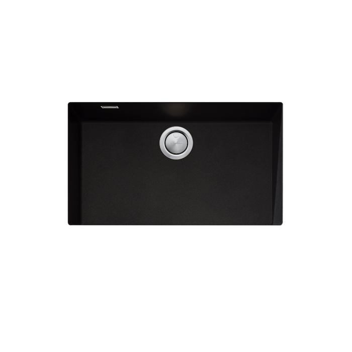 Oliveri Santorini Mega Bowl Undermount Sink - Black