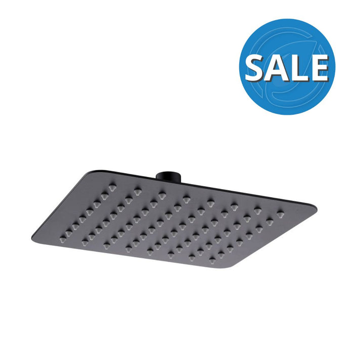 Aqua Perla 200mm Shower Head - Black