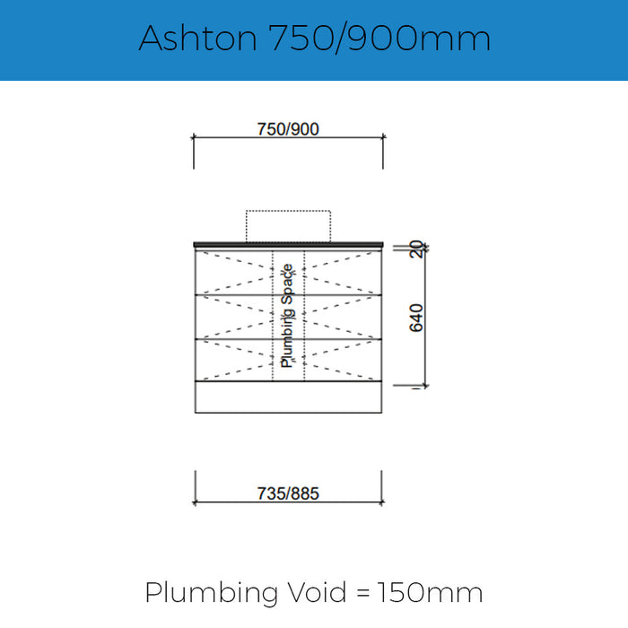 Timberline Ashton Freestanding Vanity-blue-leaf-bathware