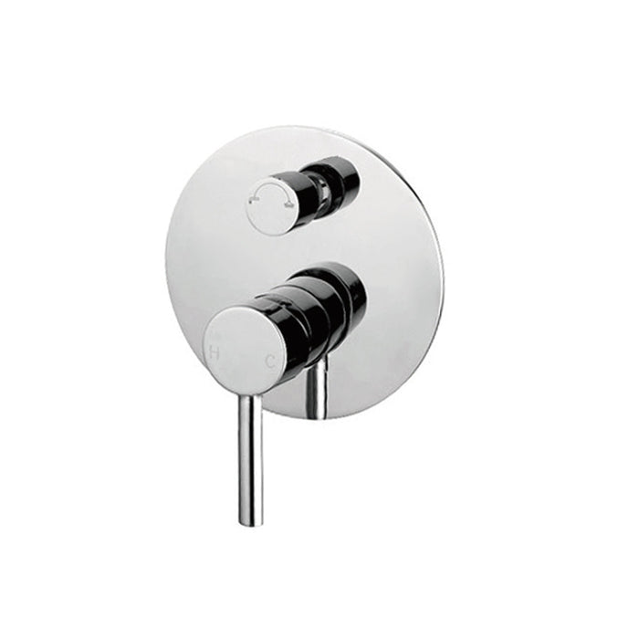 Nero Dolce Shower Mixer With Diverter - Chrome-NR250811aCH-blue-leaf-bathware