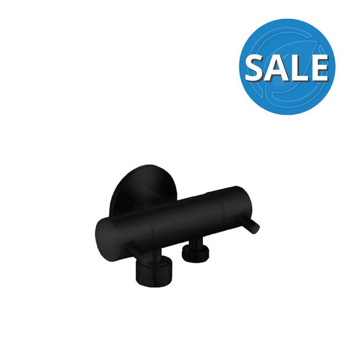 Linkware Dual Mini Cistern Cock - Black Matte