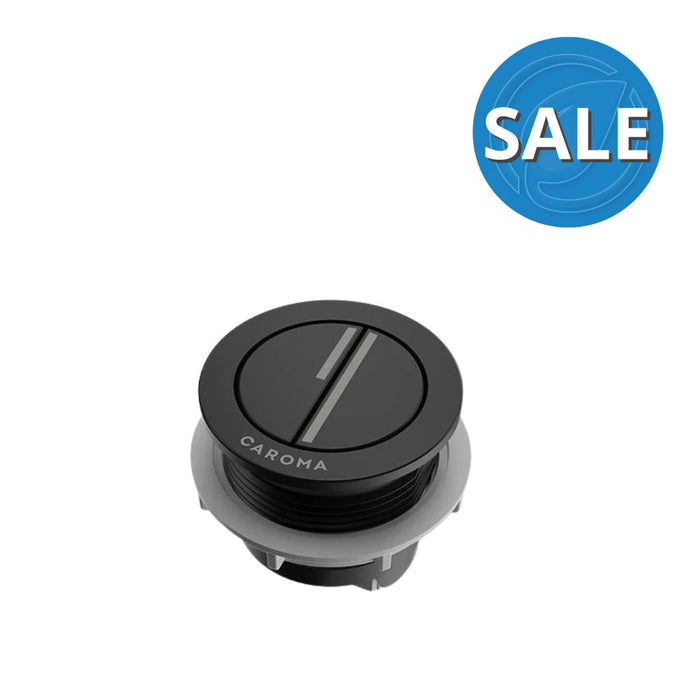 Caroma Luna Round Cistern Flush Button - Black