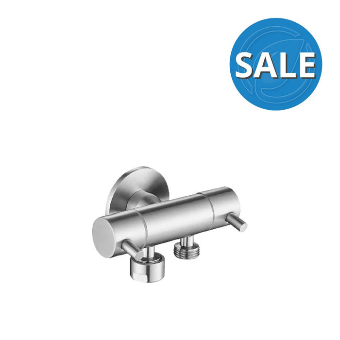 Linkware Dual Mini Cistern Cock - Stainless Steel