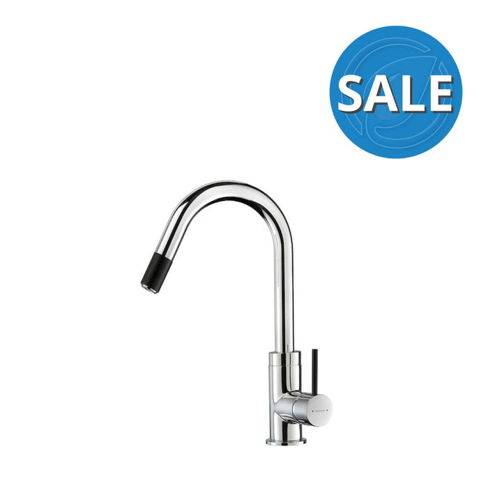 Methven Culinary Gooseneck Pull Out Sink Mixer - Chrome